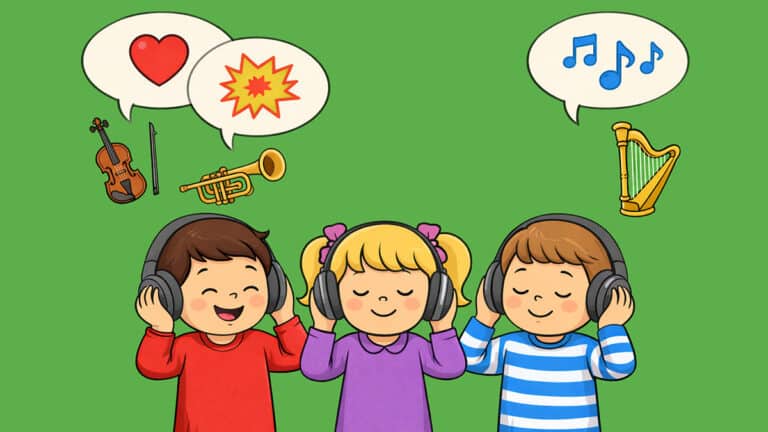 Children enjoying music in harmony