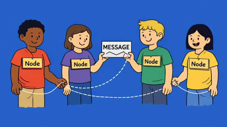 Classroom network passing the message