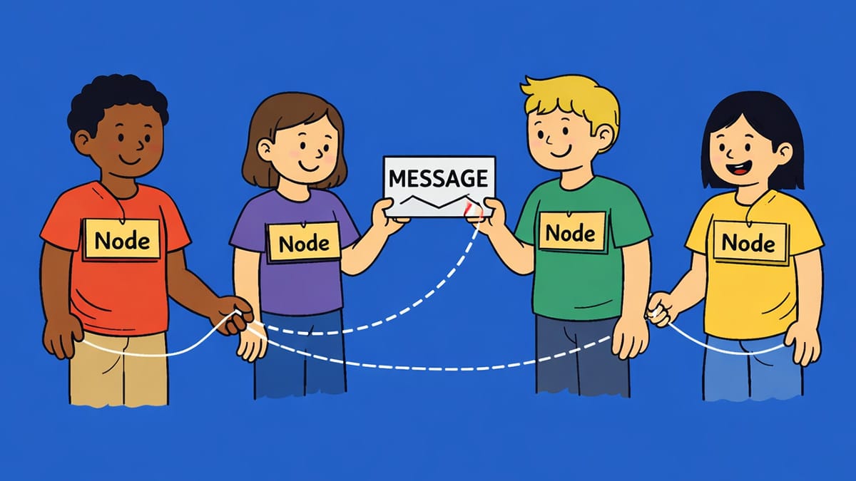 Classroom network passing the message