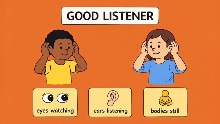 Good listener demonstration for children