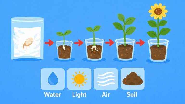 Growth of a plant explained