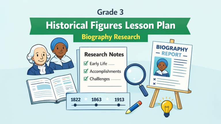 Historical figures research display