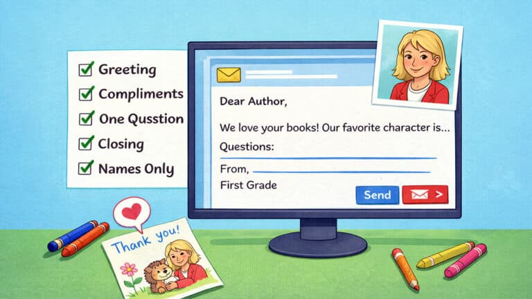 Learning to write with compliments and questions