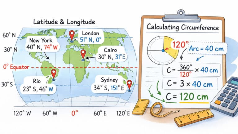 Map and maths learning activity