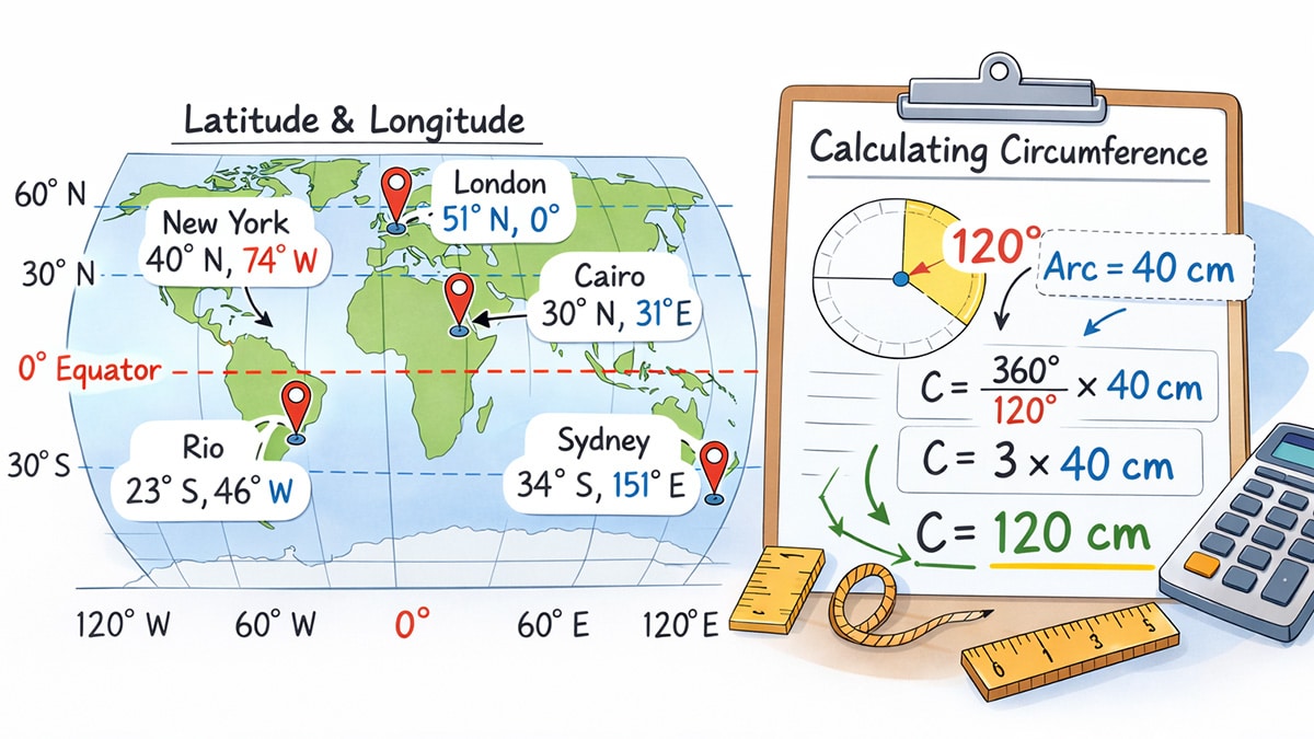 Map and maths learning activity