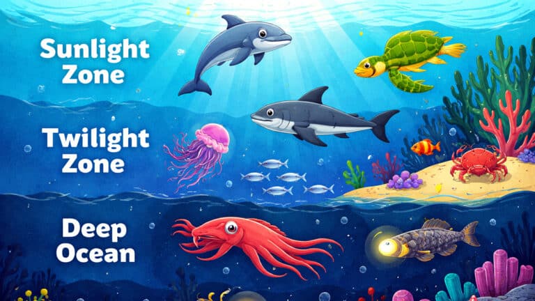 Ocean zones and their creatures