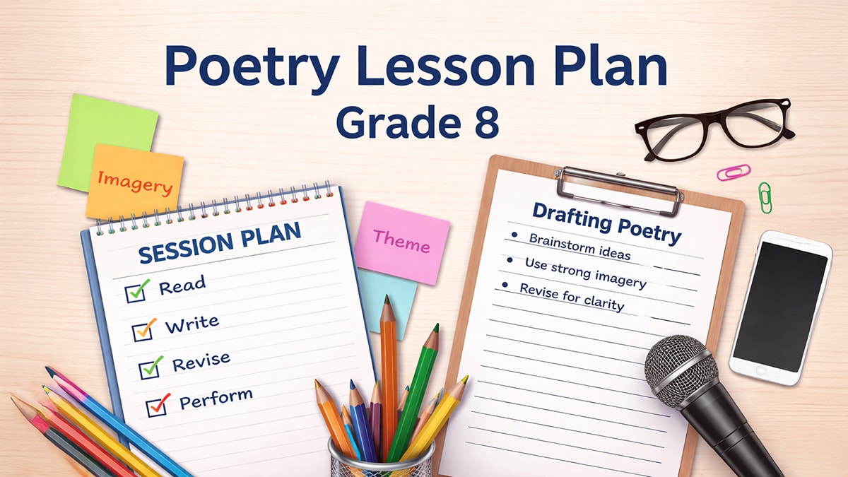 Poetry lesson plan for Grade 8
