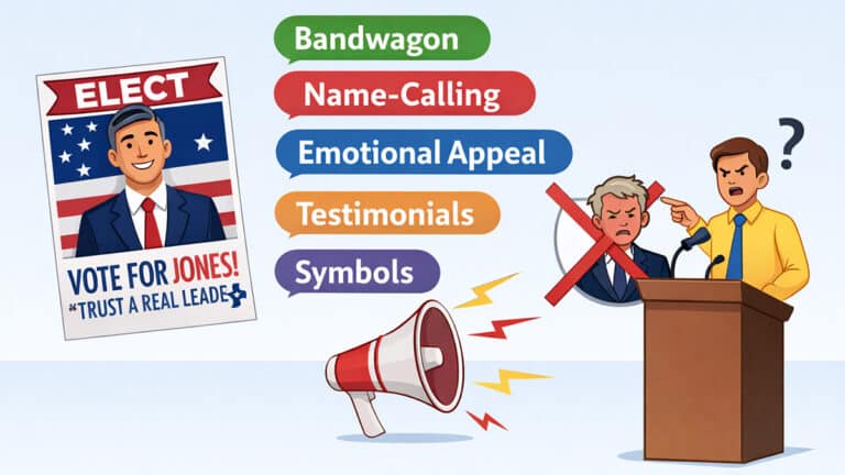 Political propaganda techniques explained visually