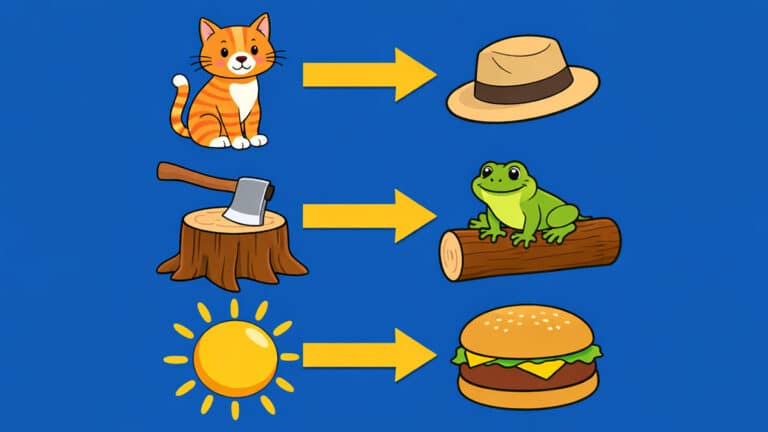 Rhyming pairs with yellow arrows