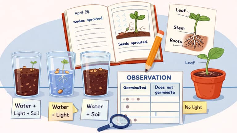 Seed germination experiment in class