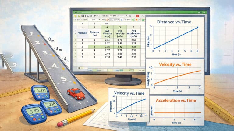 Toy car motion analysis in the lab