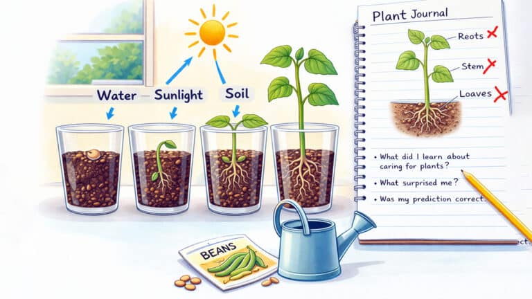 Understanding plant growth in class journaling