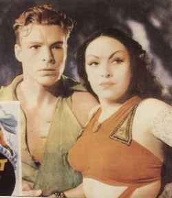 Buster Crabbe as Flash Gordon with Priscilla Lawson as Princess Aura in the Flash Gordon serials