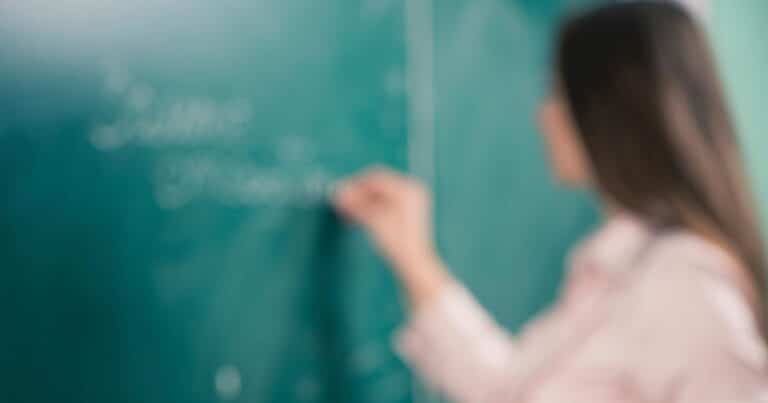 Classroom teacher beginning a lesson